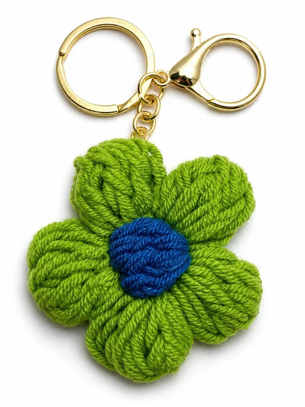 Crochet Flower Keychain Purse Charm – Choose Your Color